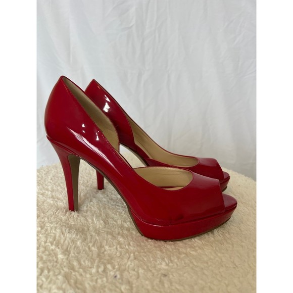 Nine West Constance Platform Peep Toe Pumps - Picture 4 of 10